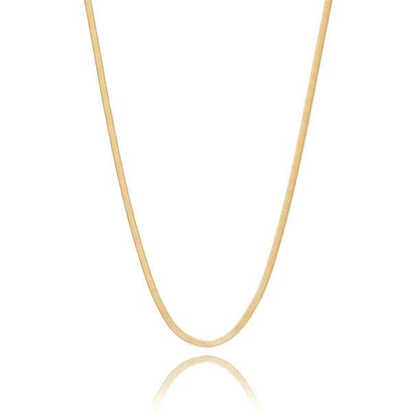 Cutie Initial Herringbone Necklace