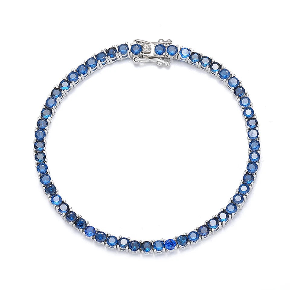 Blue Sapphire Tennis Bracelet