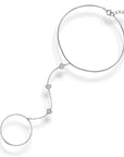 Heart Hand Chain - Silver