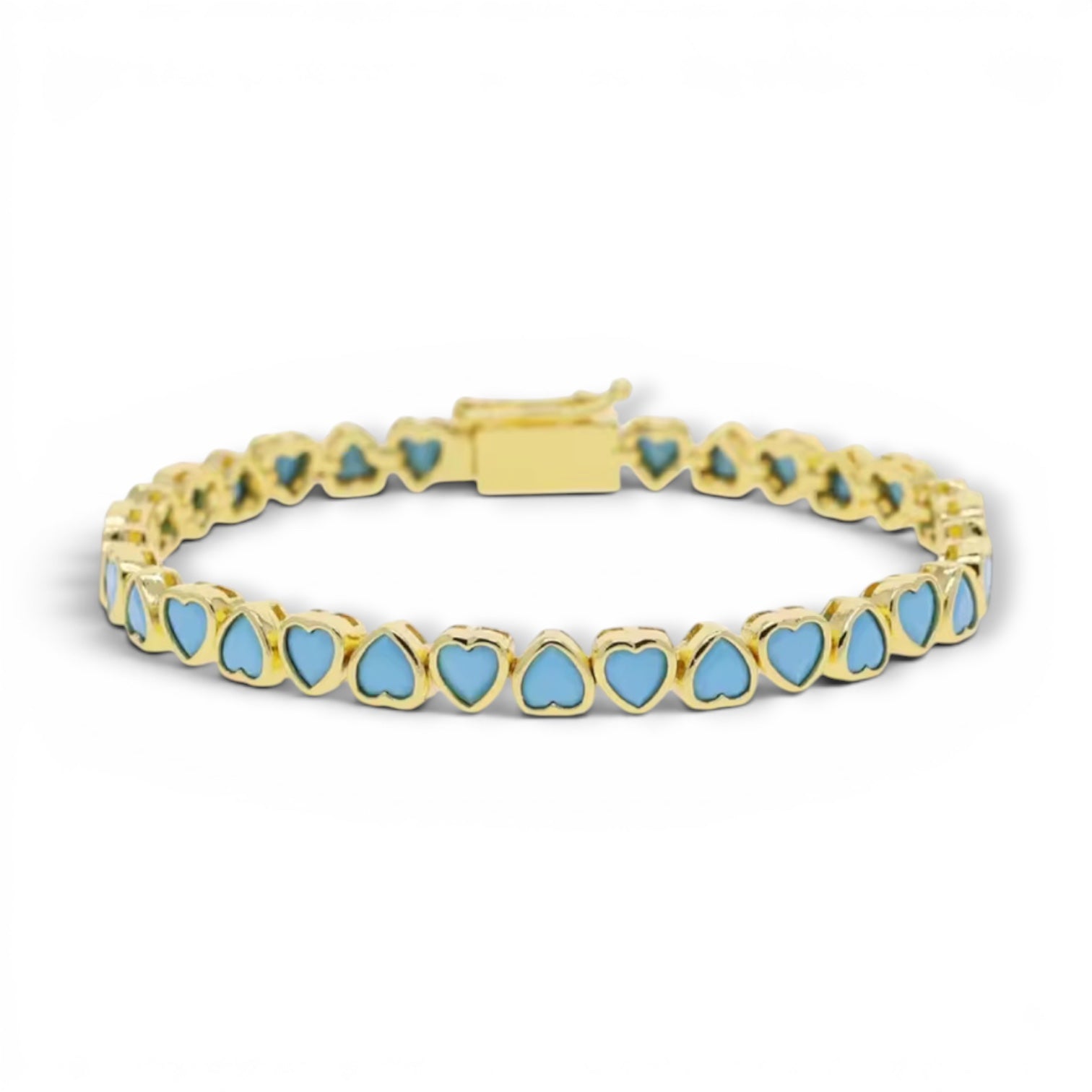 Upside Down Turquoise Heart Tennis