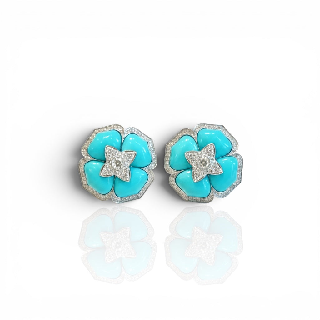 Turquoise Taffy Stud