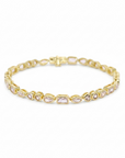 Bonbon Bezel Tennis Bracelet - White