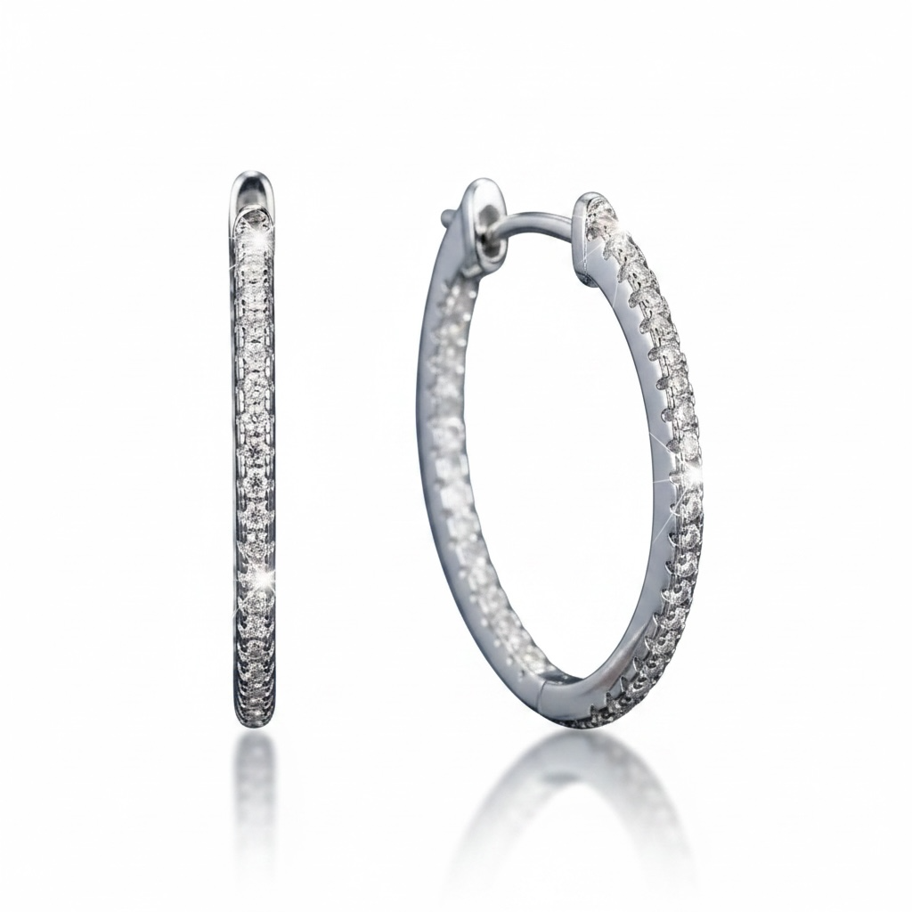 Gumdrop Hoops - Platinum