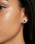 Sapphire Pop Studs
