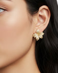 Vanilla Bloom Earrings - Gold