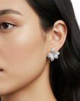 Vanilla Bloom Earrings - Platinum