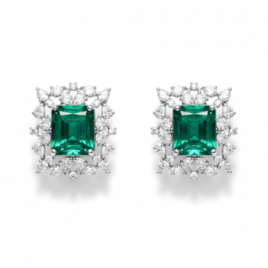 Mint Sparkle Studs