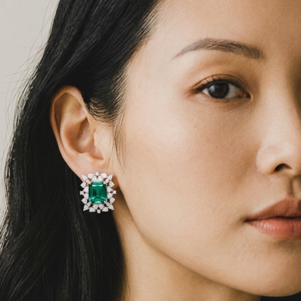 Mint Sparkle Studs