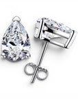Pear Shape Moissanite Studs