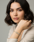 Sugared Gem Tennis Bracelet - Gold