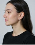 Girls Frosted Hoops - Gold or Silver