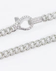 Frosted Cuban Bracelet - Platinum