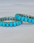Natural Oval Turquoise Eternity