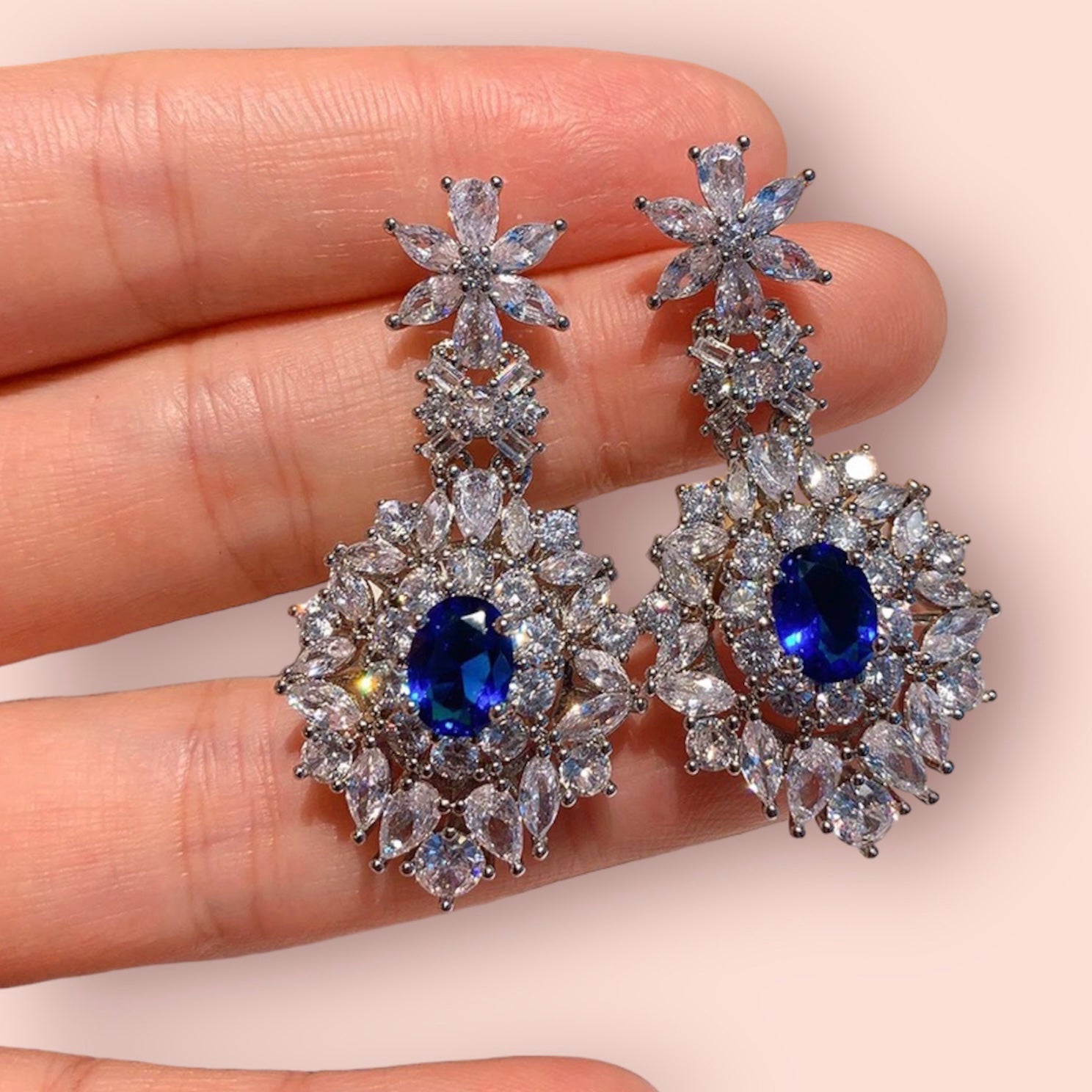 Sapphire Queen’s Earrings
