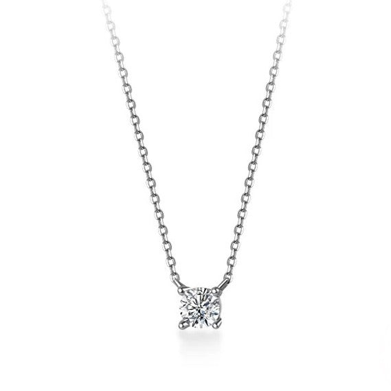 Touch of Light Solitaire Necklace
