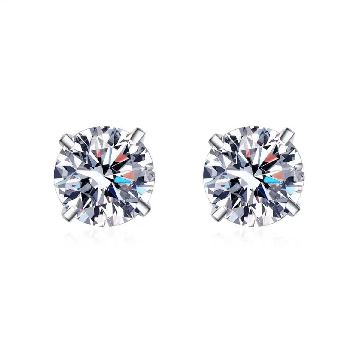 Martini Moissanite Studs