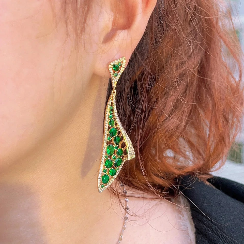 Fantastic Green Drop Earring