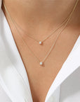 Touch of Light Solitaire Necklace