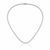 Platinum 2mm Classic Tennis Necklace - Brass - Queens Candy