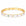 Brazalete Queens Candy Honey Star de acero dorado con esmalte blanco, estrellas y zirconias multicolor.