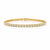 Gold Classic Tennis Bracelet 3mm - pulsera tennis dorada - Queens Candy