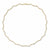 Collar choker Queens Candy Sugar Wave en cobre con baño dorado y ondas decoradas con zirconias 5A brillantes