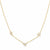 Collar Queens Candy de cobre bañado en oro con dijes de Hamsa, estrella y símbolo Chai decorados con zirconias brillantes