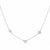 Collar Queens Candy de plata con dijes de mano de Hamsa, estrella y símbolo Chai decorados con zirconias cúbicas