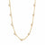 Queens Candy gold-plated 14K choker necklace featuring delicate irregular freshwater pearls on a fine chain
