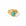 Queens Candy adjustable gold-plated sterling silver ring featuring a teardrop turquoise stone and ribbed band.