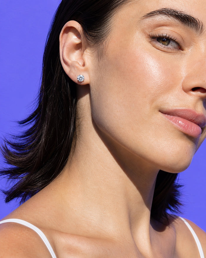Martini Moissanite Studs