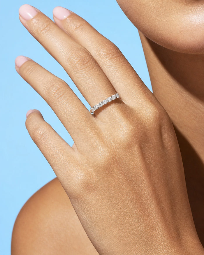 Moissanite Half Eternity