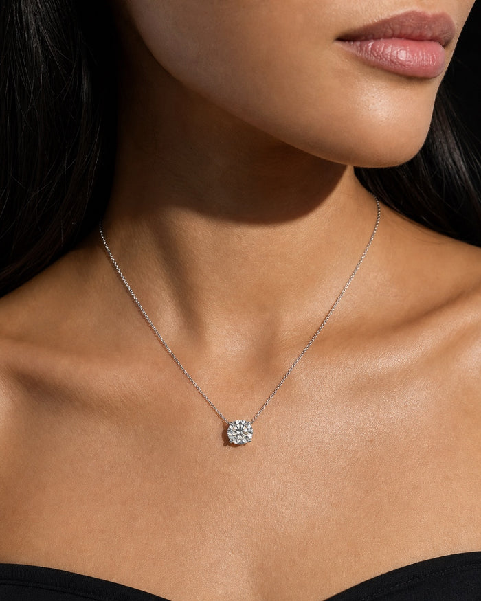 Moissanite Solitaire Necklace