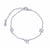 Pulsera Queens Candy de plata con dijes de hamsa, estrella de David y chai decorados con zirconias brillantes