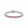 Pulsera tennis Queens Candy con zirconias rojas y blancas alternadas en baño plateado de 17cm