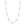 Queens Candy silver choker necklace with delicate chain and spaced irregular freshwater cultured pearls.
