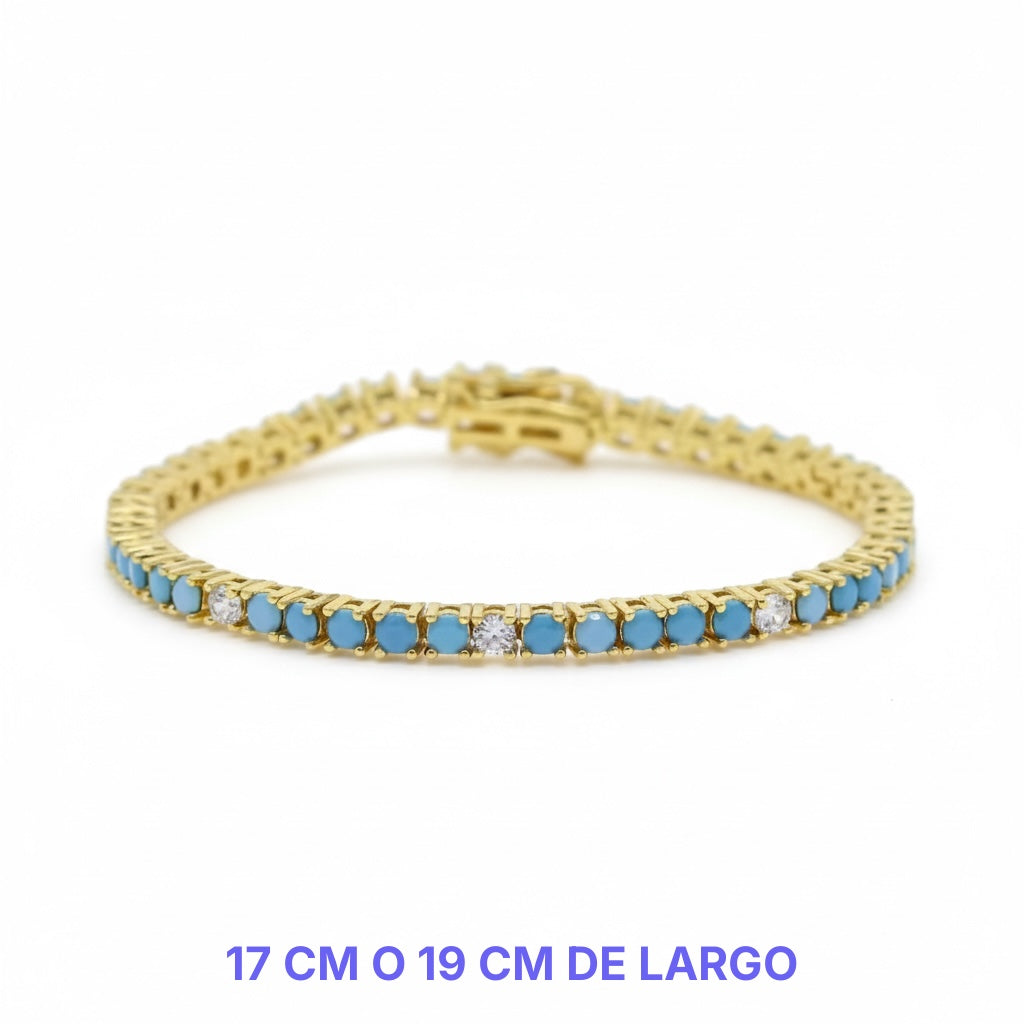 Turquoise Loves Diamonds Tennis - medidas reales - Queens Candy