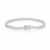 Sugared Cluster Tennis Bracelet - Platinum - Queens Candy