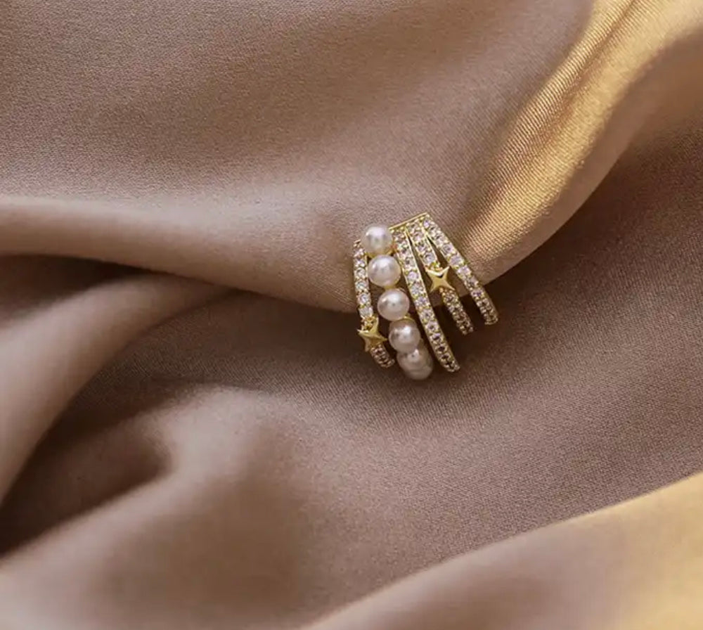 Pearls &amp; Diamonds Cuffs