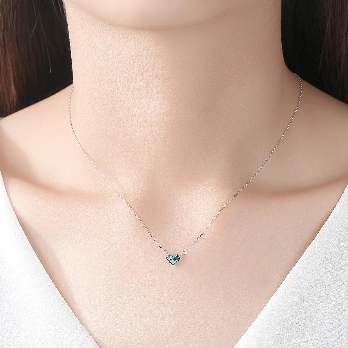 V Necklace - Red or Green